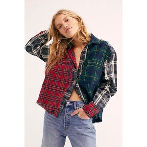 Free People - Plaid State of Mind Botton Down